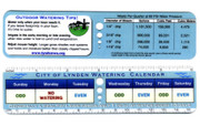 Custom Outdoor Watering Calendar Ruler Weekly Schedule Tool