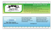 Custom Lawn Watering Ruler | Outdoor Sprinkler Gauge Measuring Tool