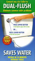 Dual-Flush Toilet Saver HydroRight Premium toilet flush system | Save with each flush