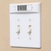 Double Wall plate Digital Thermometer (White) Toggle | Monitor Room Temperature