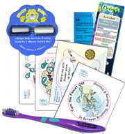 Bathroom Fun Kit Children's Brush Buddy Timer | Toothbrush Bathroom Vinyl Cling Stickers & Bookmark