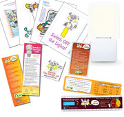 Childs Energy Saving Kit -  Night Light | Magnet | Tattoo | Ruler | Vinyl Cling Sticker Set and Bookmark