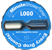 New Resources Group Custom Printed Shower Timer - 5 Minute Sand Timer