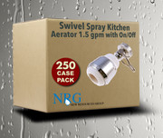 Swivel Spray Case Kitchen Aerator 1.5 gpm 250 Box On/Off Lever