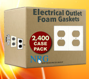 Case Gasket Covers, 2,400 Electrical Outlet Draft Stopper Foam Gaskets Bulk