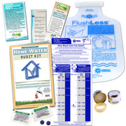 Custom Home Water Audit Bathroom Kit | Flow Gauge Bag| Aerator | FlushLess Bag | Dye Tablets