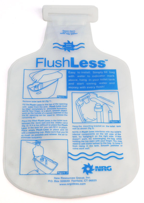 Image 1 Toilet Tank Flush Less Water Saver Displacement Bag Tummy Bank Image 1 Toilet Tank Flush Less Water Saver Displacement Bag Tummy Bank