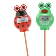 Critter 2 Pack Floral Garden Frog & Ladybug Soil Mositure Sensor Plant Meter