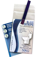 Single Blue Stripe Silent Toilet Leak detecting Strip pack Tracing Dye