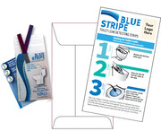 Custom Blue Stripe Silent Toilet Leak detecting Strips in Envelope 2 pack Tracing Dye Pack