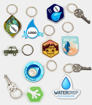 Water Drop Keychain Custom Logo & shape / Conservation Saving Message