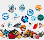 Water Drop Pin Custom Logo & shape / Conservation Saving Message Badge