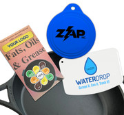 Scraper FOG Mini Brochure Fats, Oils & Grease Custom Kitchen Pan Tool + Can Lid & info and tips