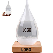 Weather Drop Predictor Water Drop Glass Barometer Custom Logo