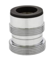 Delta Faucet Aerator Adapter Extended Bottom threads Male 55/64"-27 | Top threads thread male 13/16" -27