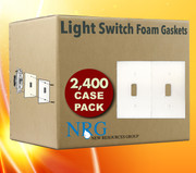 Case Gasket Covers for Light Switch 2,400 pc | Draft Stopper Bulk Foam Sealer