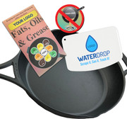 Fats, Oils & Grease Custom info and tips + Refrigerator Logo Pan Magnet Copy of FOG Awareness Brochure & Pan Scraper