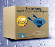 Pro Case 100 Replacement Toilet Flappers Universal with Stainless Steel Chain Corrosion Resistant PVC
