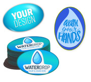 Oval Magnet Custom Water Logo / Conservation Saving Message Badge