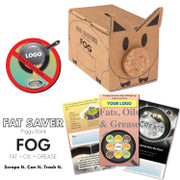 FAT Saver Corrugated Piggy Bank Custom Coin Saving Eco-Kit FOG Brochure