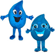 Droppy Water Drop Mascot Costume