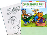 Water and Energy Conservation Coloring Activity Fun Book Grades 2-6