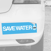 Save Water Bumper Sticker for car / event / Suitcases / Bikes Custom Logo conservation message