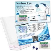 Dye Tab Mailer Blue Leak Detecting Dye Tablets Envelope Pack on A Custom Card