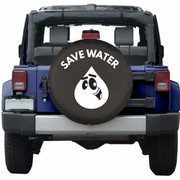 Tire Cover Water Drop Outdoor Car Spare Tire Custom Imprint Logo PVC