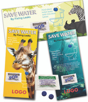 Zoo Aquarium Conservation Card Custom Dye-Tab Leak Detectors to Save Water