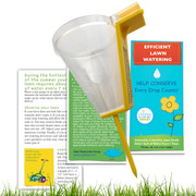Lawn & Garden Outdoor Efficient Watering Summer Kit | 2" Sprinkler Rain Gauge & Booklet