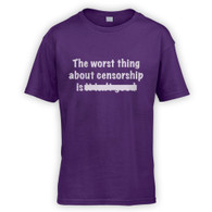 The Worst Thing About Censorship Kids T-Shirt