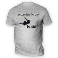 Accountant by Day Pole Dancer by Night Mens T-Shirt