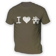 I Love House Music Mens T-Shirt