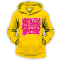 Eat Glitter and Sparkle Kids Hoodie