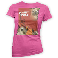 Planet of the Pugs Womans T-Shirt