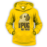 Make Pug Not War Kids Hoodie