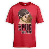 Make Cpt Pug Not War Kids T-Shirt