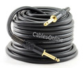 50 ft. Premium 1/4 inch Mono (TS) Male to Male Audio Cable, 16AWG, Gold-Plated