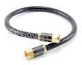 1 ft. Heavy-Duty RG6 F-Type Quad-Shield, CL2, Coaxial Cable