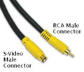 25' S-Video Male to RCA Male Video Adapter Cable