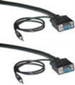 50' HD15 M/M Super-VGA Cable with 3.5mm Audio Cable