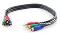 1.5ft. Hi-Resolution Component Video 3-RCA RGB 22AWG (RG59/U Coaxial) Cable