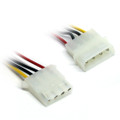 6" 4-Pin Molex Male to Female Extension Cable