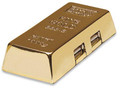 4-Port Hi-Speed USB 2.0 Fun Desktop Gold Bar Hub - Manhattan 161541