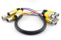 2ft Pro XLR 4-Channel M to F Balanced Audio Snake Cable, Yellow
