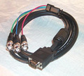 6' 3 BNC to HD15M Monitor Cable
