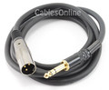 6 ft. Premium XLR Male to 1/4 in. TRS Male Audio Cable, 16 AWG, Gold-Plated