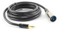 6 ft. Shielded 3.5 mm Stereo Plug to Mixer XLR Plug Audio Cable For Mic Channel