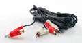6ft. 2-RCA Male to 2-RCA Male + 2-RCA Female Piggy-Back Stereo Audio Cable